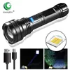 2022 NOWOŚĆ P50 LED LASHLIGHT ACAMARTATEM Outdoor Waterproof Waterproof Waterproof Power Export Oświetlenie Latarka z funkcją Zoom J220713