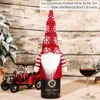 Autres fournitures de fête d'événement Jouet de Noël Couverture de bouteille de vin Décorations joyeuses pour la maison Ornement Cadeaux de Noël Navidad Natal Noe 220908