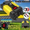 4000W Tepe Araç İnverter DC 12V - AC 110V/220V LED Ekran Güç İnverter Çift USB Modifiye Sinüs Dalgası