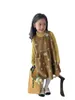 Fille robes filles sans manches automne hiver casual gilet robe pour enfants enfant en bas âge fleurs motif poche coréen mode vêtements