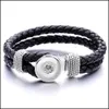 Bedelarmbanden colorf etnische stijl geweven touwband armband fit 18 mm snap knoop charmes bangle sieraden voor vrouwen mannen dr. Dhseller2010 dhrw9