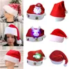 Hüte Neujahr LED leuchten Weihnachten Weihnachtsfeier Nacht Weihnachtsmannmütze Kinder Erwachsene Weihnachtsmann Rentier Schneemann