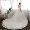 A Line Wedding Dresses Bridal Gowns Short Sleeves Sping Garden Country Bride Dress Sheer Scoop Neck Appliques Lace Vestido De Novia Plus Size