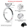 Cluster Rings Smyoue 18k White Gold 2ct Moissanite Diamond Ring For Women Oval Fancy Cut Bridal Sets Solitaire Wedding Promise Ban253Q