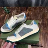 Ladies Sneakers Shoes Trainer Shoe Screener Crystal 70S Style Leather Towel Insole Fashion Dirty White With Electronic Chips 22Ss New Men