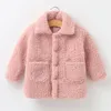 Giacche 2 3 4 5 6 7 Anni Giacca da bambina Autunno Inverno Moda Manica lunga Maglione di lana Natale Piccola principessa Cappotto Abbigliamento casual per bambini