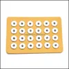 Other Pu Leather 18Mm 12Mm Snap Button Display For 24Pcs Snaps Storage Jewelry Soft Displays Holder Drop Delivery 2021 Pa Dhseller2010 Dhbqt