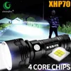 Super poderoso xhp70 l2 led lanterna tática tocha de lanterna usb lanterna lanterna lanterna à prova d'água lâmpada de camping ultra brilhante J220713