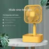 Electric Fans Desk Mini Fan Folding Telescopic USB charging Desktop Fan Mute Portable Fan Suitable For Student Dormitory Bedroom T220907