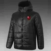 Clube de Regatas do Flamengo Men's Down Hoodie Jacket Winter Leisure Sport Coat Full Zipper Sports Outdoor Warm Sweatshirt Logo Custom