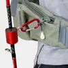 Accessoires de pêche à la ceinture de taille fournit le support de tige Clip de support de support de support Pôle 360 ​​degrés rotation