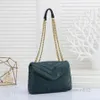 Evening Bags luxury handbag shoulder bag brand designer PU material ladies metal Chain clamshell messenger wholesale 6 color hardware Size 2