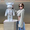 ألعاب جديدة Bearbrick تعزز 1000 ٪ لبنات البناء العنيفة دب تريند ديكورات غرفة المعيشة دمية مصنوعة يدويًا 70 سم