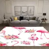 Carpets Tropical Rainforest Plant Flamingo Series Pattern Carpet Living Room Children's Crawling Floor Mat Girl Decoration