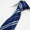 Bow Ties College Boys Stripe Red Neck granatowy żółty zielony szczupły krawat dla mężczyzn