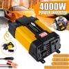 4000W Peak Auto-Wechselrichter DC 12V zu AC 110V/220V LED-Anzeige Wechselrichter Dual USB Modifizierte Sinuswelle