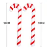 Autres Fournitures De Fête D'événement 2PCS 90cm Cannes Gonflables De Noël Ballon Sucette Joyeux Noël Ornements En Gros Décoration De Noël Pendentif Cadeaux 220908