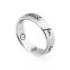 Модная группа кольцо 925 Серебряные кольца для женщин обручальные кольца Мужские дизайнерские модные украшения ширина 4 мм 6 мм