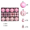 Ornamentos de bola de Natal de pl￡stico 3 cm/6cm Srinamentos de ￡rvore de Natal ￠ prova de quebra de festa de ano novo decora￧￣o de casa de f￩rias de casamento