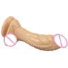 godes Réaliste Monstre Gode Aspiration Pas Double Couche Silicone Faux Pénis Réaliste Sex Toys pour Femmes Masturbateur Strapon 0803