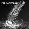 Super Bright 4 Core P90 Led Flashlight With Display Waterproof Outdoor Lighting Equipment 4 Lighting Modes Support Zoom J220713