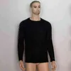 Erkek kazakları Yeni Erkekler Seksi Sweater Külot Erkek Sonbahar Günlük Yuvarlak Boyun Örme Sweaters Sulağı İnce Uygun Pileli Sweater T220906