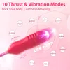 Masseur de jouets sexuels dans 1 vibratrice de rose Longue femelle Licking Clitoris Clit Sticks Vibrant Love Egg Dildo Adults Toys for Women