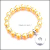 Perlenstränge Colorf Style Acrylperlen Strang Armband 18mm Snap Knopf Zauberschmuck für Frauen Männern Abgabe 20 Dhseller2010 DHTB6
