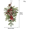 Künstliche Blumengrün-Weihnachts-LED-Rattan-Girlande, dekorative grüne Weihnachtsgirlande, künstlicher Weihnachtsbaum, Rattan-Banner, Dekorationskranz #T2G 220908