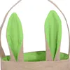 Gift Wrap 3 Pack Easter Bags Baskets Jute Single Shoulder Burlap Ear Tote For Kids Children Gifts