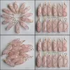 Charms Natural Stone Pink Hexagonal Pillar Charms Rose Quartz Chakra Handmade Gold Iron Wire Pendants For Jewelry Making Dhseller2010 Dhsv6