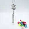 Pendant Necklaces Style Antique Silver Wing With Dolphin Tassel And 16mm Chime Ball Music Speaking Pregnant Necklace Diffuser Jewelry