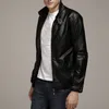 フィットネスファッション用のメンズレザーフェイク秋のPUジャケット男性スエードカジュアルコート衣類サイズs5xl 2色ソフトウォーム220908