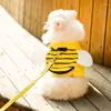 Collari per cani Pettorina per api gialle Set guinzaglio per animali domestici con ali fluff di corda Forniture per cuccioli per cavezza per gatti piccoli