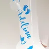パーティーデコレーション32インチジャイアントホワイトナンバーカスタマイズピンクブルーネームステッカーのバルーンベースボーイガールシャワー
