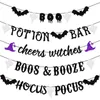 Decoração de festa Halloween 2022 Banner decoração feliz boo Cheer Witch Kids Favor Poion Bar