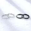 Hoop ￶rh￤ngen mode polygonal svart/silverf￤rg liten b￥gar charmig ￶rh￤nge piercing f￶r kvinnliga m￤n smycken