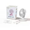 Electric Fans Student Desk Office Electric Fan USB Mini Air Conditioner Desk Silent Shaking Head Small Fans USB Laddning T220907