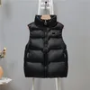 Gilet da donna Giacca a sbuffo Giacche da donna senza maniche Cappotto di design opaco con lettere Budge per Lady Slim Outwears Cappotti M-2XL