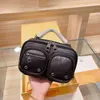 UTILITY CROSSBODY الصدر كاميرا محفظة ثلاثية الكتف حقائب ساع جلد البقر الحقيقي سيدة المحافظ متعددة مصمم حقائب اليد