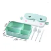 Dinnerware Sets School Kids Bento Lunch Box Rectangular Leakproof Plastic Anime Portable Microwave Container Child Lunchbox5573927