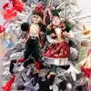 Julekorationer Andra evenemangsfestartiklar Elf Par Navidad År Xmas gåvor för barn Plush Dolls Toys Christmas Tree Pendant Drop Ornament Hängande 220908
