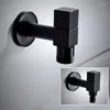 Bathroom Sink Faucets Black Metal Copper Faucet Wall Mounted Washing Machine Tap Bath Toilet Mop Pool Water Taps For Garden Kitchen Use