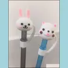 Drinking Straws 2021 Factory Price Plastic Reusable Creative Cartoon St With Cute Topper Drinking Sts For Tumblers Drop Delivery Home Dhwmc