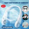 Electric Fans 6 Types Summer Air Cooling Neck Fan Leafless Hanging Neck Fan Bladeless Ventilator USB Rechargeable Neckband Fans Air Cooler T220907