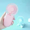 Elektriska fläktar Portable Hanging Neck Fan USB RECHARGEABLE Mini Folding Fan Outdoor Handheld Air Conditioner Travel Cooler 3 Gears Justerbar T220907