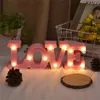 Love Neon Lights Led Sign Декор ко Дню Святого Валентина Свадебная комната Спальня Романтическая атмосфера Украшения Реквизит Праздничные атрибуты