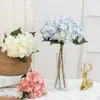 Fleurs décoratives de haute qualité soie artificielle faux vase d'hortensia pour la maison ameublement d'intérieur extérieur jardin décor fournitures de fête de mariage