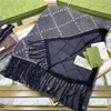 Ковбойский унисекс роскошный шарф женский дизайнер -дизайнерский шарф бренд двойные буквы Мужские шерстя