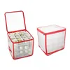 Opbergdozen Bins 1 stks Kerstbaldoos met ritssluitingen Duurzame container Xmas Tree Decorations Organisator PVC voor 220908